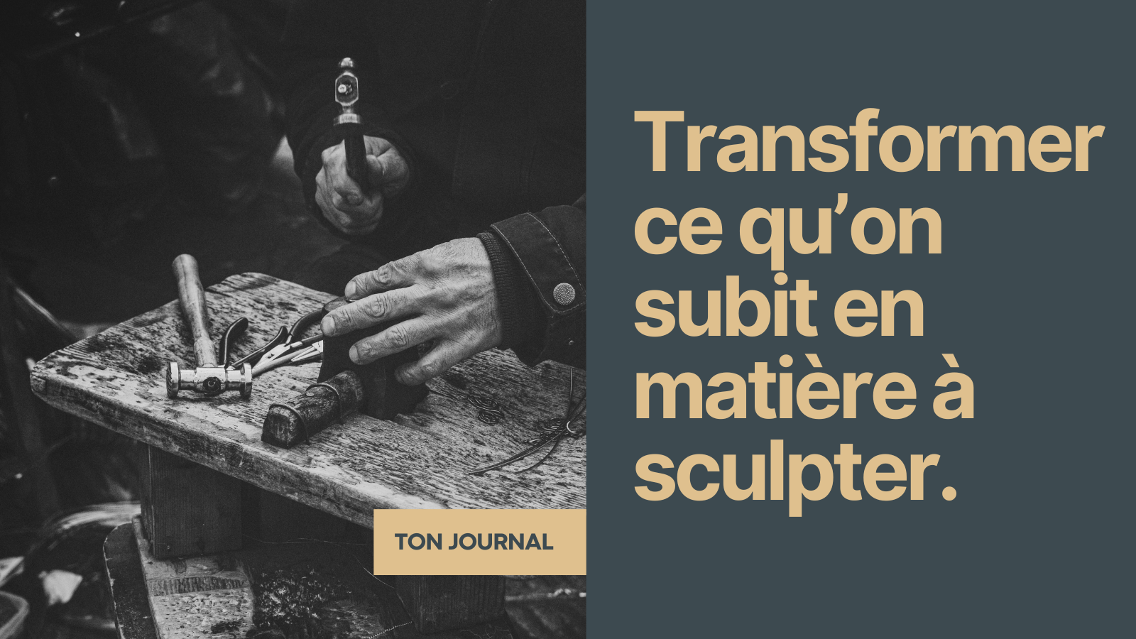 Ton journal d'atelier